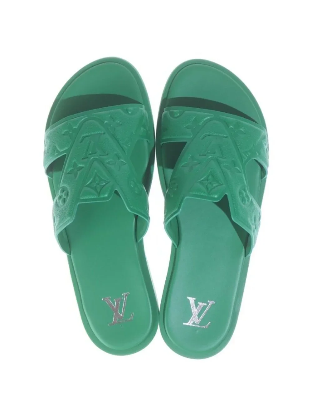 Louis Vuitton LV Oasis Line Mules Monogram Sandals Green